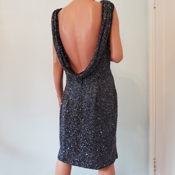 NWOT RIAZEE BOUTIQUE Stunning heavily beaded, fully lined Formal Dress. - Picture 16 of 17